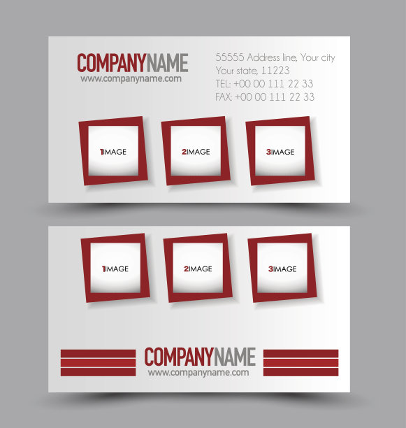 企业名片设计集模板公司风格。图片下载