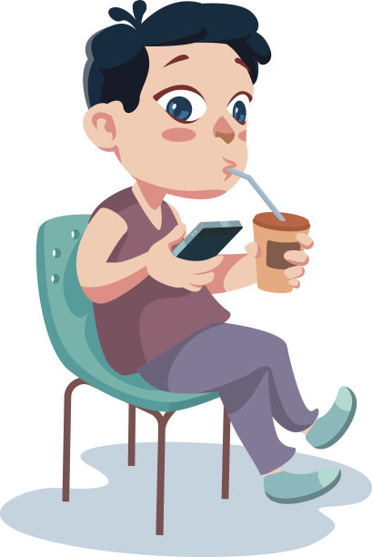 男孩坐在椅子上图片下载