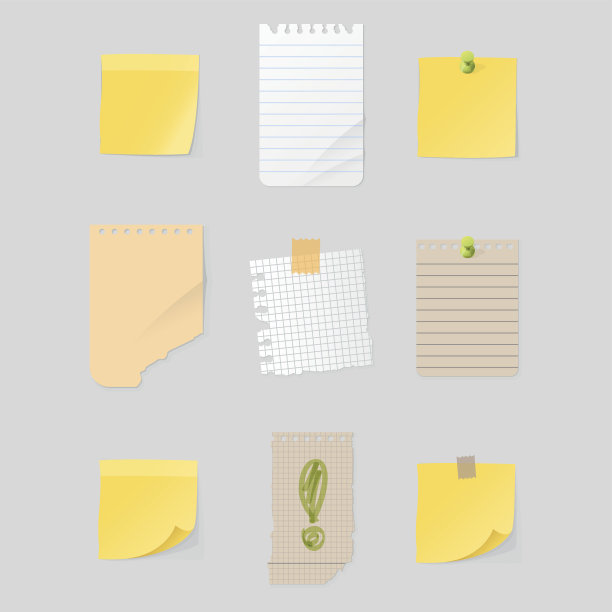 贴纸标注矢量插图。图片下载