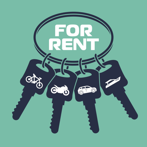 租车横幅。图片下载