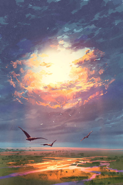 油画插画素材ID：135099796