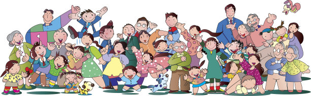 人们聚集图片下载