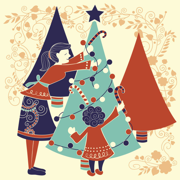 人们庆祝节日的背景是圣诞快乐图片下载