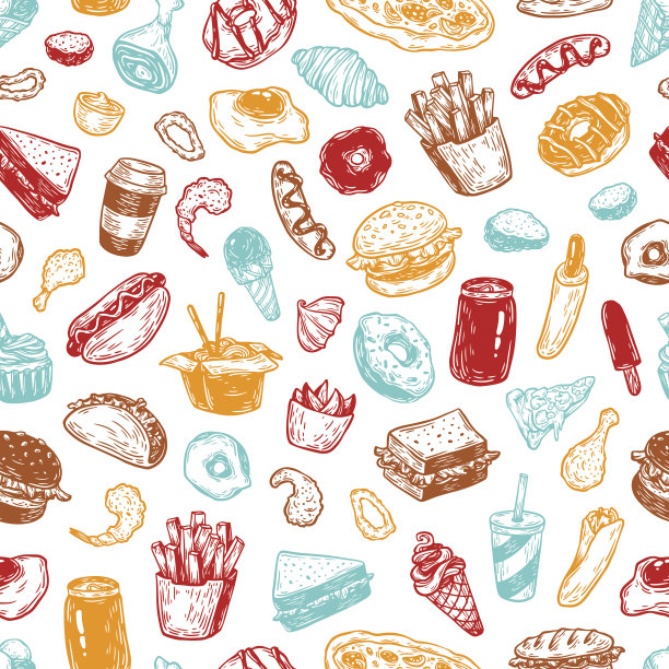 快餐。图片下载