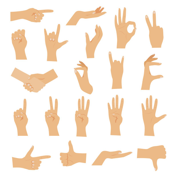 手矢量图素材ID：135119662