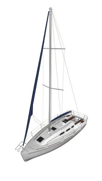 帆船，帆船，游艇，船只孤立在白色图片下载