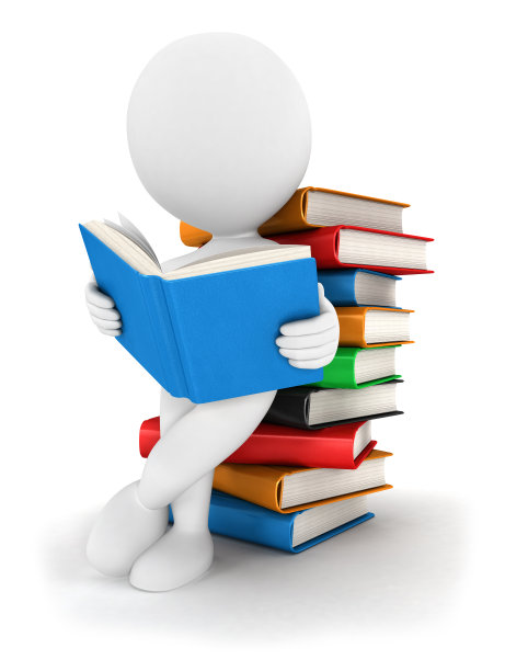 3d白人读书图片下载