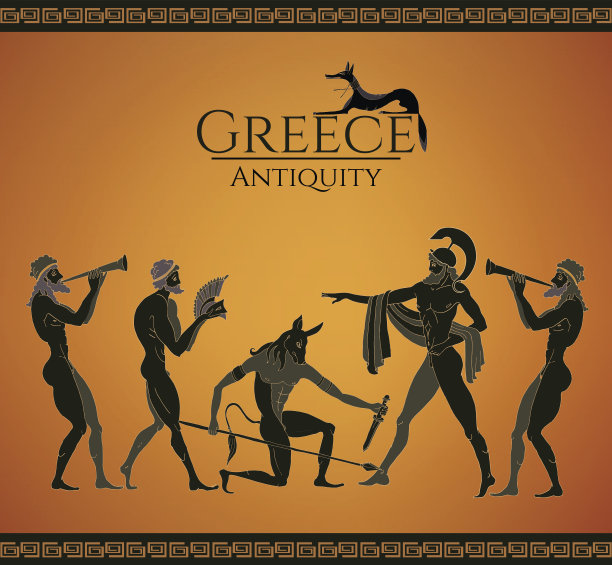 古希腊的场景。寻找牛头怪图片下载