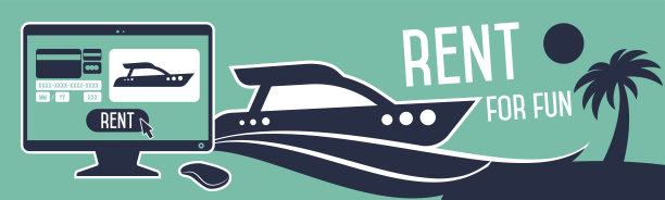 租船横幅。图片下载