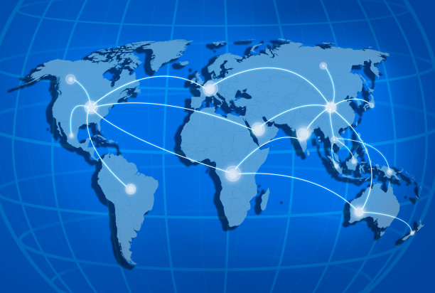 网络连接概念上的蓝色调图片下载