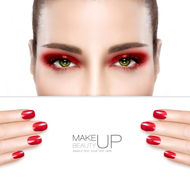 美妆和美甲艺术概念图片下载