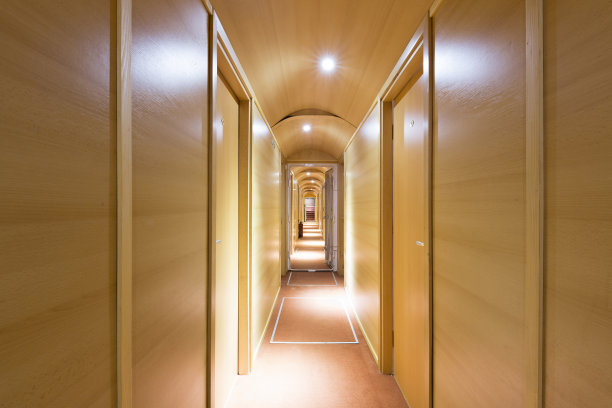 游轮酒店的走廊图片下载