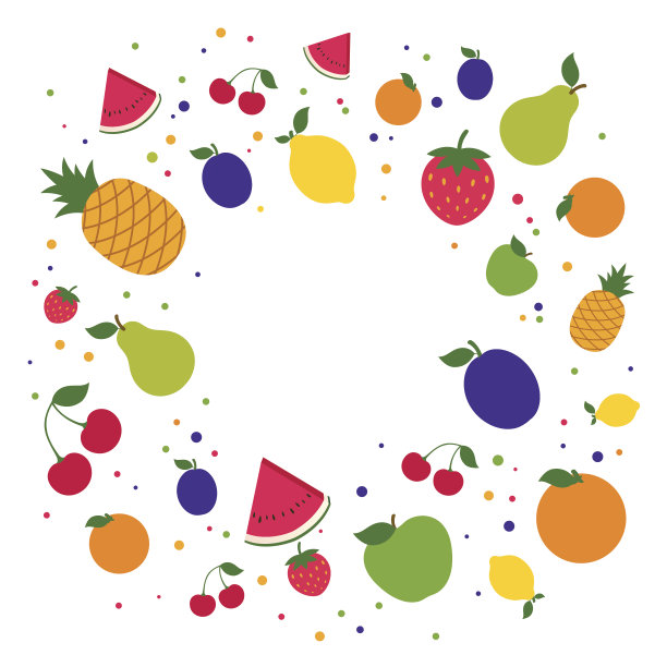 矢量水果背景图片下载