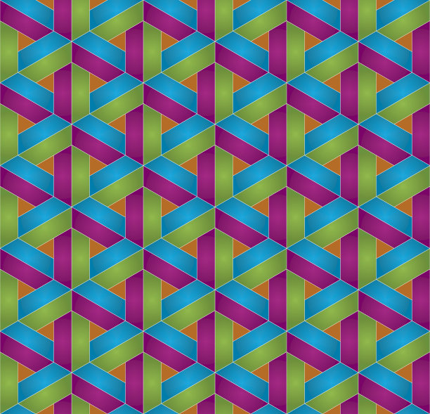 多色等距无缝墙纸图案。图片下载