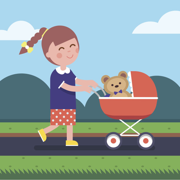 小女孩玩母女游戏图片下载