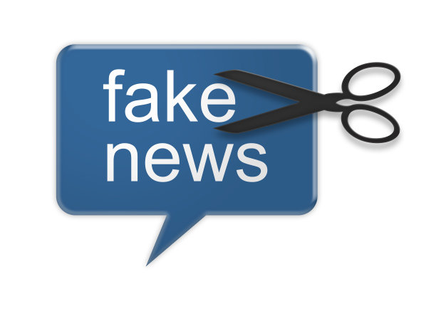 社交媒体:反假新闻行动演讲气球，3d插画图片下载