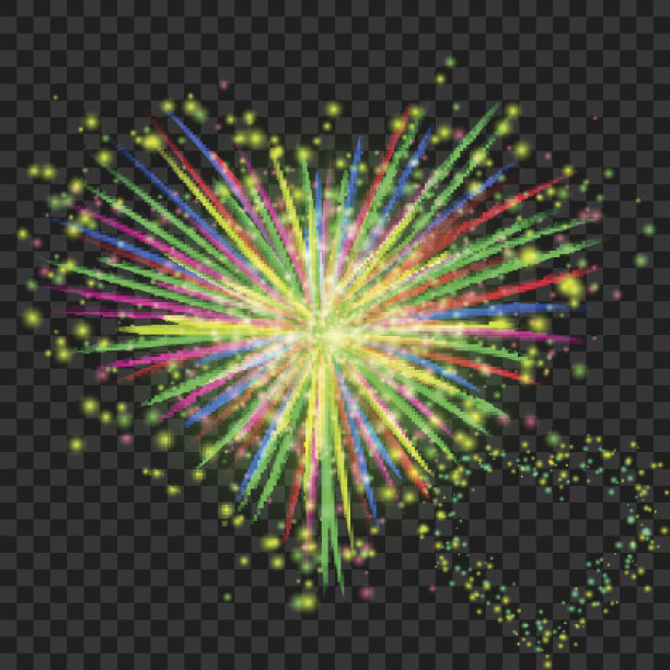 矢量节日情人节烟花图片下载