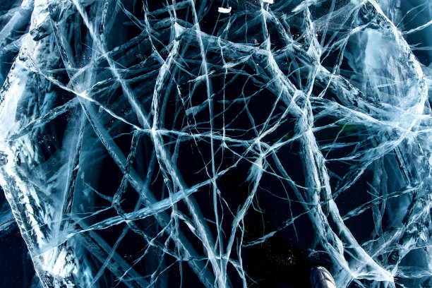 贝加尔湖上的冰图片下载