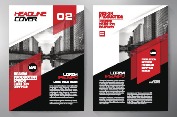 商业宣传册传单设计a4模板。图片下载