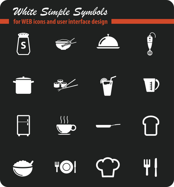 食物和厨房只是图标图片下载