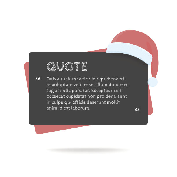 现代模板新年和圣诞旗帜与圣诞老人的帽子。图片下载