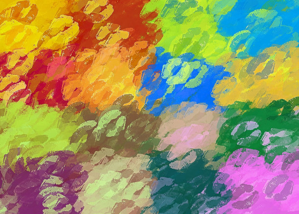 缤纷之吻唇膏背景图片下载