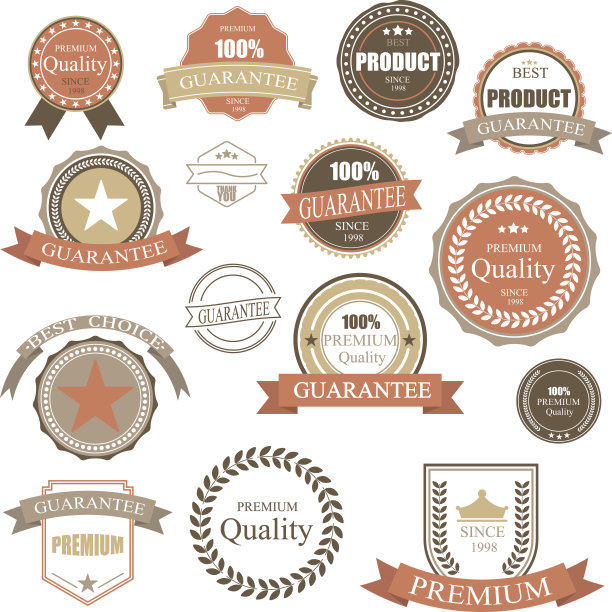 经典复古的徽章。元素优质标签框架。图片下载