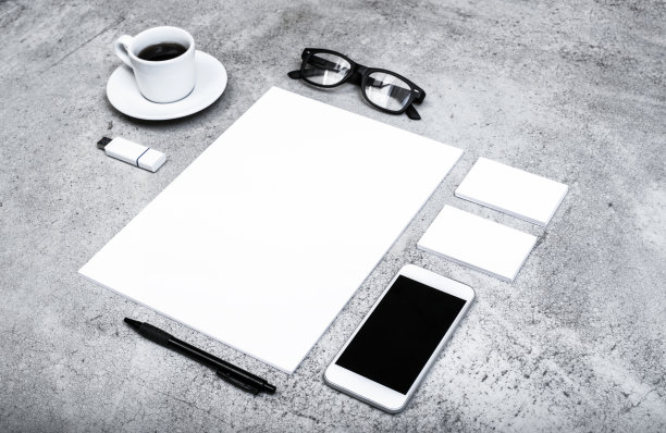 信笺头和移动设计模板图片下载