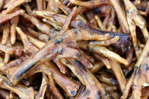 高角度看干鸡脚素材图片