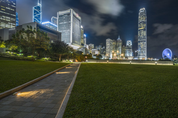 香港中央公园的夜景图片下载