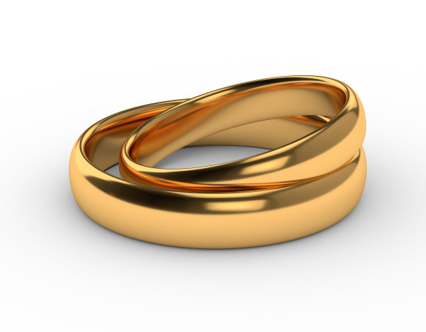 婚礼金戒指图片下载