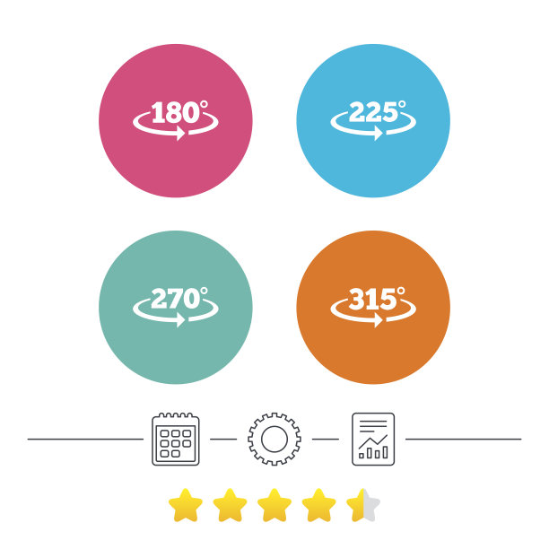 度角图标。几何数学符号。图片下载