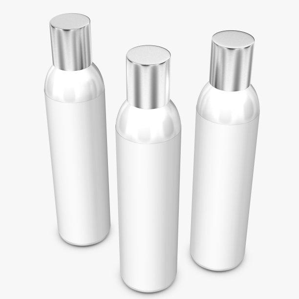 背景是白色的瓶子。三维渲染图片下载