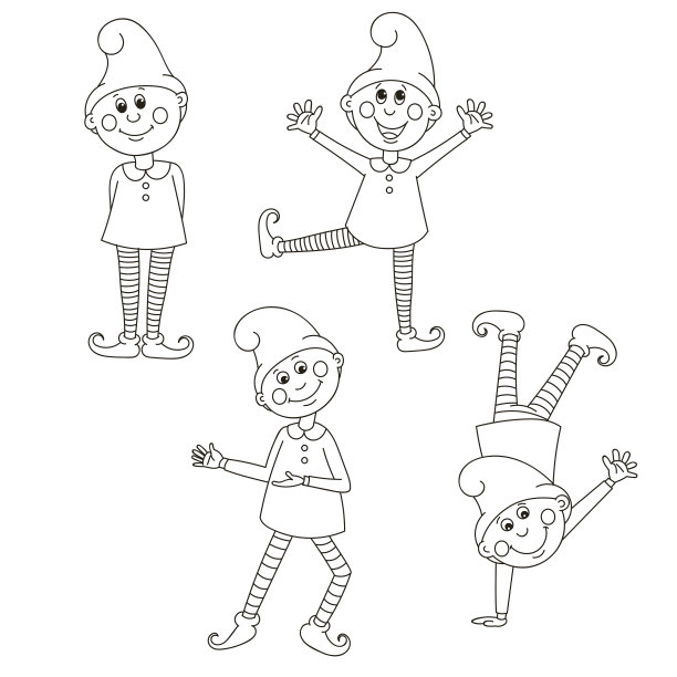 设置有趣的侏儒。图片下载