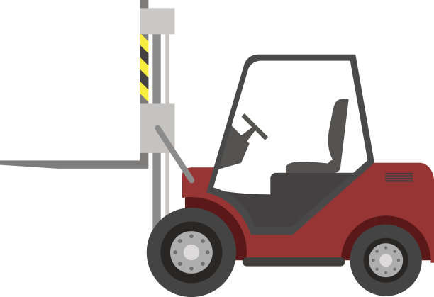 装载机的红色汽车图片下载