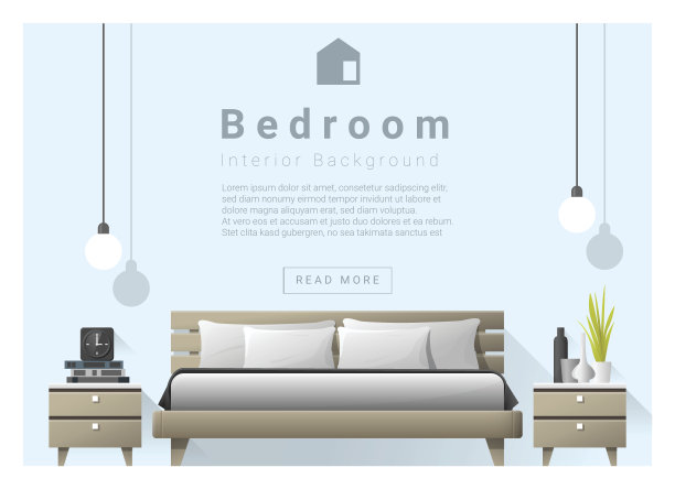 室内设计卧室背景4图片下载