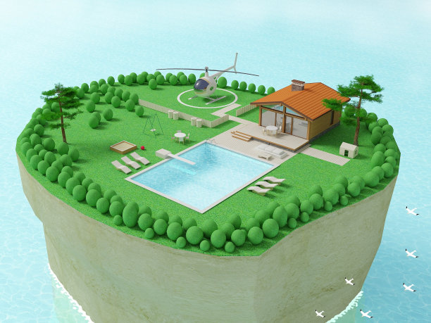 海洋中的岛屿图片下载