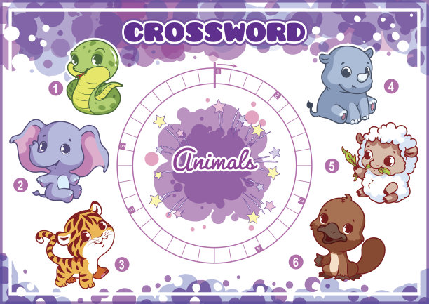 儿童教育游戏。字拼图。图片下载