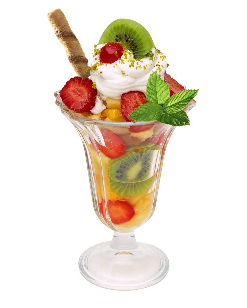 一杯水果沙拉图片下载