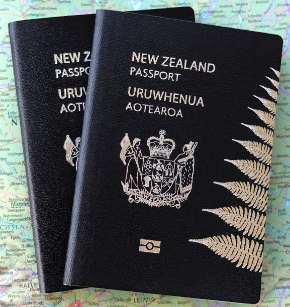地图上的新西兰护照图片下载