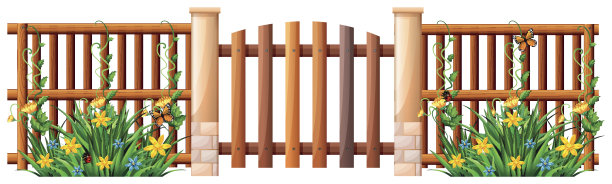 木栅栏和木门图片下载