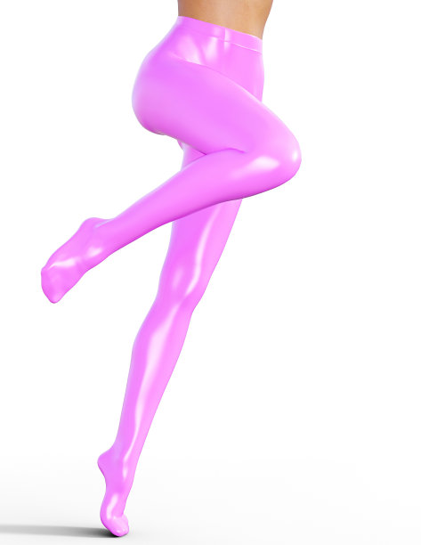 性感苗条的女性腿在乳胶裤袜。图片下载