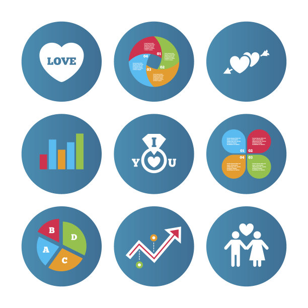 情人节图标。我爱你的戒指。图片下载