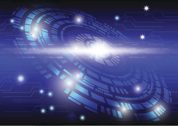 深蓝色光抽象技术背景图片下载