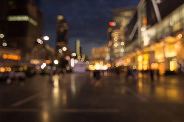 城市模糊灯光夜景背景图片下载