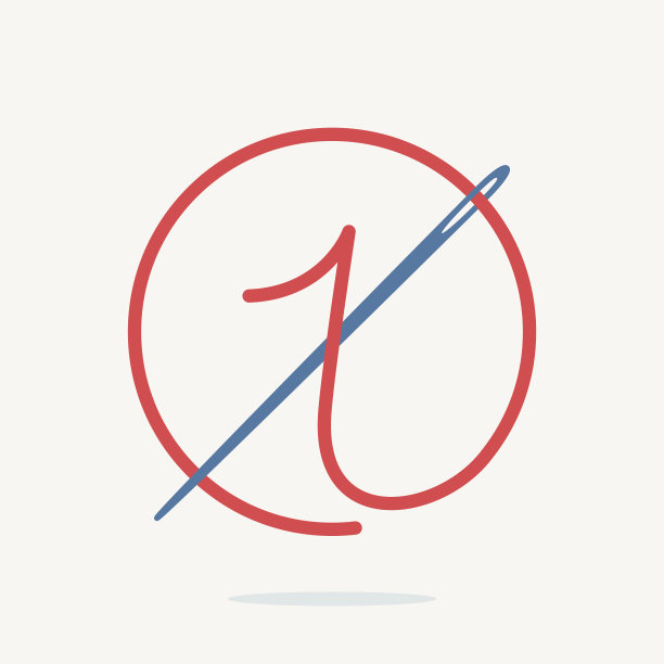 用针和线做的第一个图标。图片下载