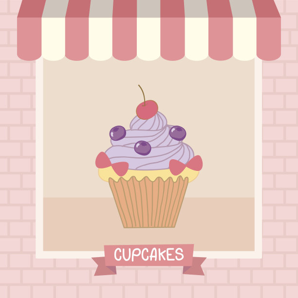 蛋糕粉咖啡馆图片下载