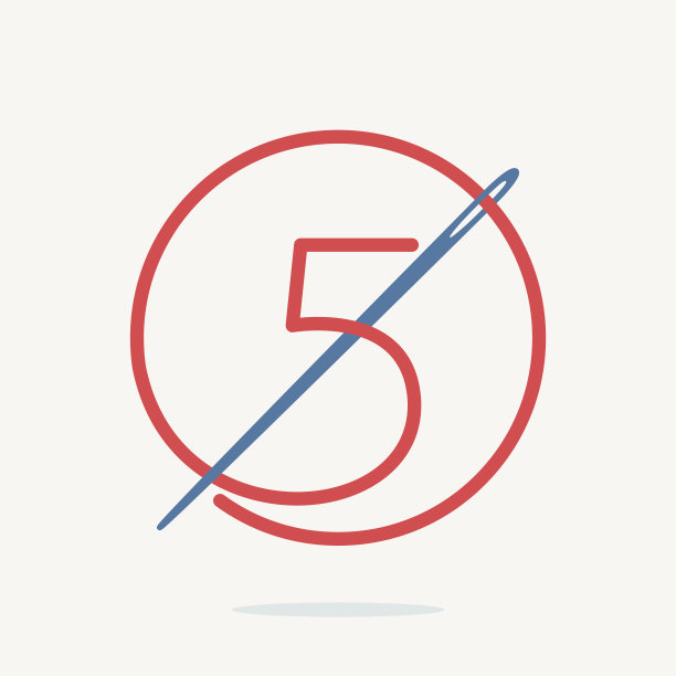 第五个用针和线的图标。图片下载