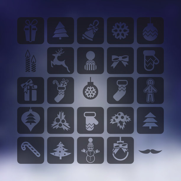 圣诞节图标设置图片下载