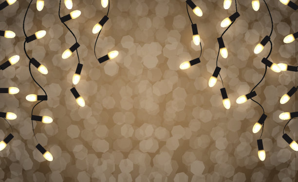 假期花环光图片下载